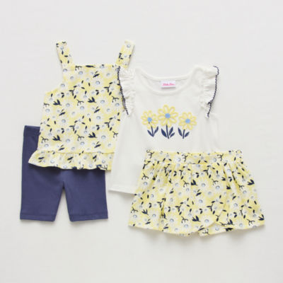 Little Lass Toddler Girls 4-pc. Short Set