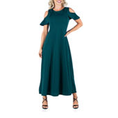 off the shoulder bodycon dress black Ashton Off Shoulder Velvet Long Sleeve Bodycon Dress M / 6-8 main image 1
