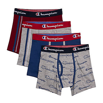  Hanes Ultimate Boys' 5-Pack Boxer Briefs, Blue/Red