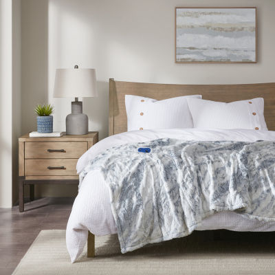 Beautyrest Marselle Heated Automatic Shut Off Washable Midweight Throw