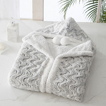 Chic Home Auburn Lightweight Wearable Blanket, Color: Silver White -  JCPenney