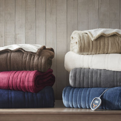 Woolrich Heated Plush To Berber Electric Blanket-JCPenney