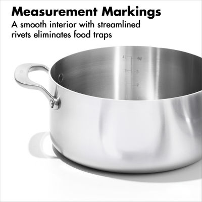 OXO Mira 3-Ply Stainless Steel 10-pc. Pots and Pans Cookware Set