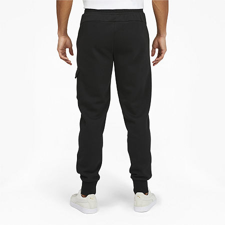 PUMA Essential Mens Cuffed Sweatpant, Medium, Black