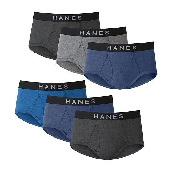 Hanes Ultimate Comfortblend Bonus Pack 6 Pack Briefs, Color: Blue Gray ...