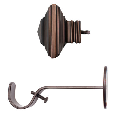 Elrene Home Fashions Florence 1 IN Adjustable Curtain Rod