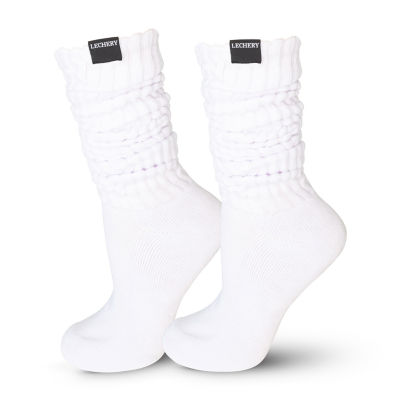 LECHERY Scrunch Over The Calf Unisex Adult 1 Pair Crew Socks