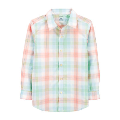 Carter's Little & Big Boys Long Sleeve Button-Down Shirt