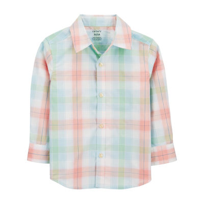 Carter's Toddler Boys Long Sleeve Button-Down Shirt