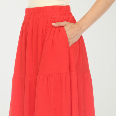 White Mark Womens Maxi Skirt