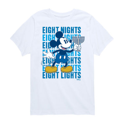 Disney Collection Little & Big Boys Crew Neck Wish Short Sleeve Graphic  T-Shirt, Color: Royal Blue - JCPenney