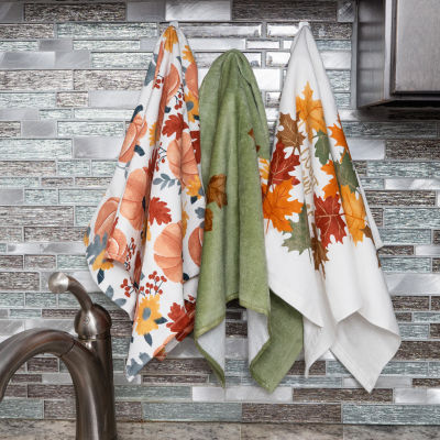 Ritz Traditional Leaves 3-pc. Kitchen Towels