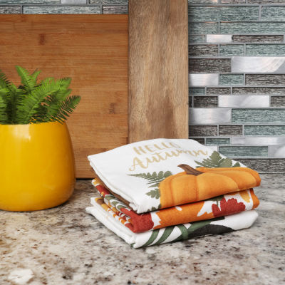 Ritz Sunflower Bike 3-pc. Kitchen Towel Set