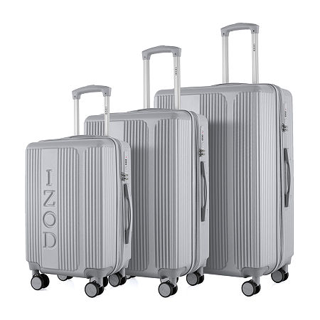 IZOD Hyman 3-pc. Hardside Luggage Set, One Size, Gray