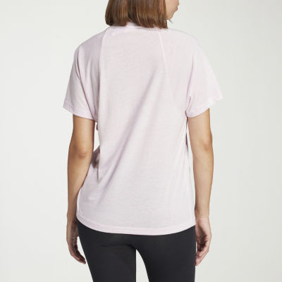 adidas Womens Crew Neck Short Sleeve Active T-Shirt