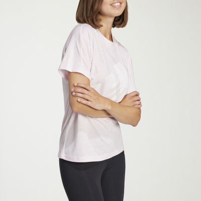 adidas Womens Crew Neck Short Sleeve Active T-Shirt