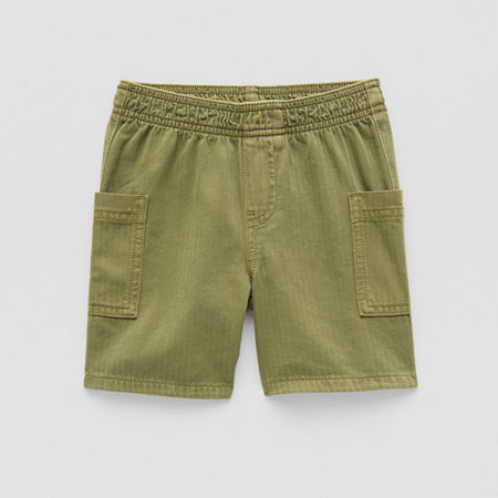 Okie Dokie Toddler & Little Boys Mid Rise Pull-On Short, 4t, Green