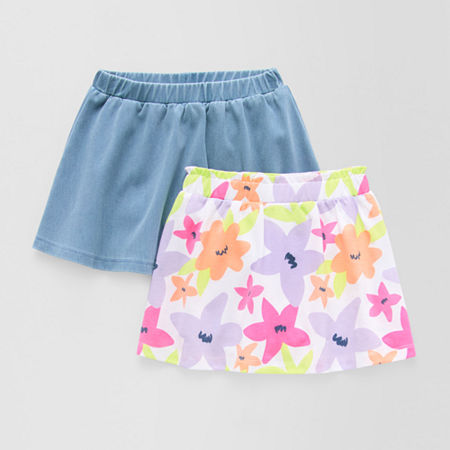Okie Dokie Toddler & Little Girls Skort, 2t, White