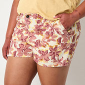 ★ANOETIC★ANC FLOWER SHORT PANTS A.n.a Floral Shorts for Women - JCPenney