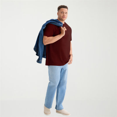 St. John's Bay Super Soft Mens Crew Neck Short Sleeve Big and Tall T-Shirt