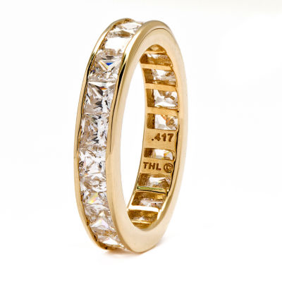 DiamonArt® 4MM 5 1/4 CT. T.W. White Cubic Zirconia 10K Gold Band