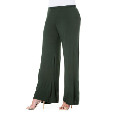 24/7 Comfort Apparel Comfortable Palazzo Pants - Plus