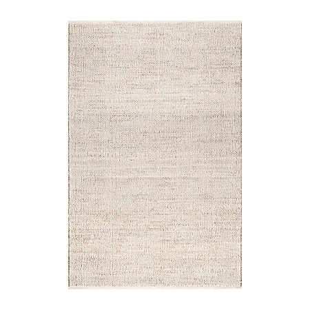 NuLoom Elfriede Solid Hand Woven Rug, One Size, White