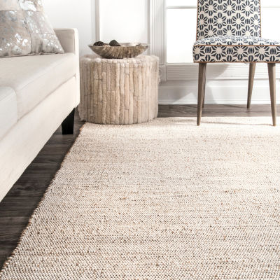 nuLoom Elfriede Solid Hand Woven Rug