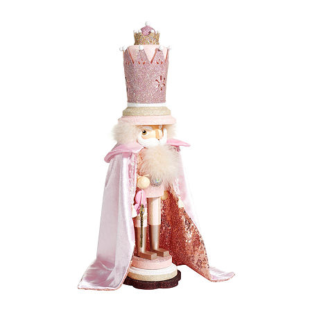 Kurt Adler 19-Inch Hollywood Pink King Christmas Nutcracker, One Size, Pink