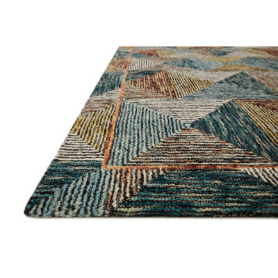 Loloi Spectrum Geometric Hooked Indoor Rectangular Accent Rug