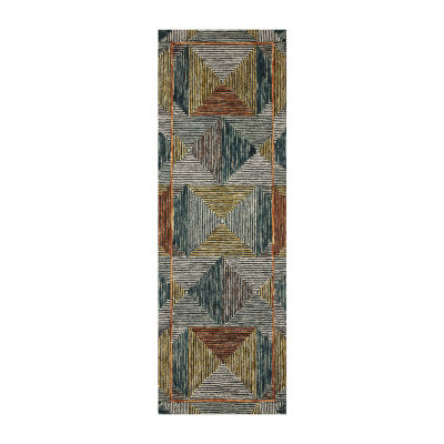 Loloi Spectrum Geometric Hooked Indoor Rectangular Accent Rug