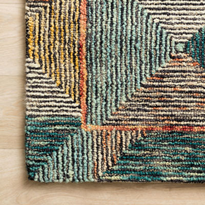 Loloi Spectrum Geometric Hooked Indoor Rectangular Accent Rug