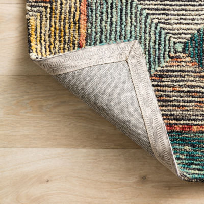 Loloi Spectrum Geometric Hooked Indoor Rectangular Accent Rug