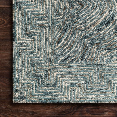 Loloi Ziva Abstract Hand Tufted Indoor Rectangular Accent Rug
