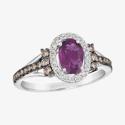 Le Vian Grand Sample Sale® Ring featuring 3/4 cts. Passion Ruby™, 1/3 cts. Chocolate Diamonds® , 1/5 cts. Nude Diamonds™  set in 14K Vanilla Gold®
