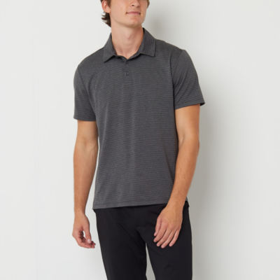 Stylus Mens Regular Fit Short Sleeve Striped Polo Shirt