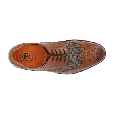 Thomas And Vine Mens Filmore Wing Tip Oxford Shoes