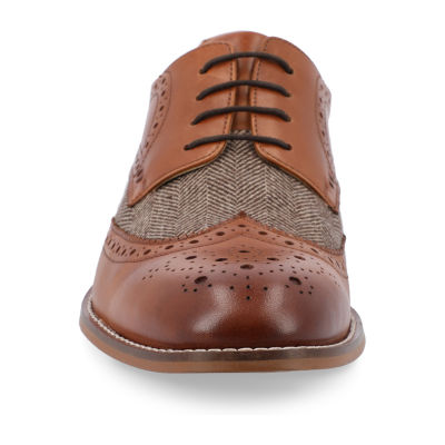 Thomas And Vine Mens Filmore Wing Tip Oxford Shoes