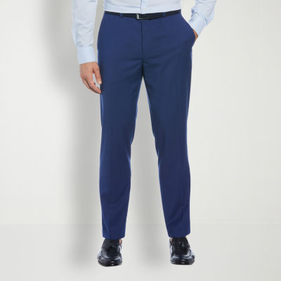 Savane Mens Straight Fit Flat Front Pant