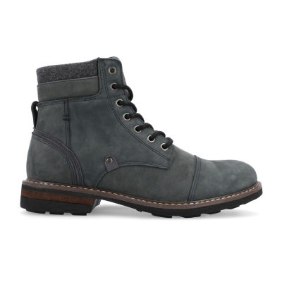 Territory Mens Yukon Block Heel Lace Up Boots