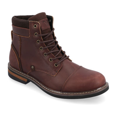 Territory Mens Yukon Block Heel Lace Up Boots