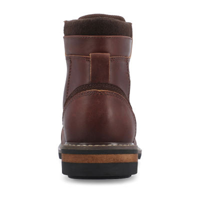 Territory Mens Yukon Block Heel Lace Up Boots