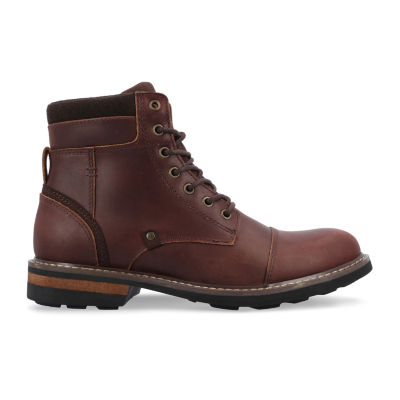 Territory Mens Yukon Block Heel Lace Up Boots