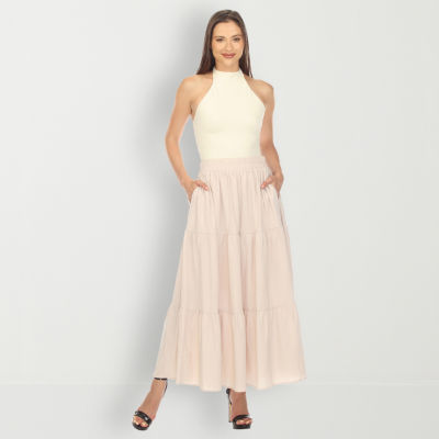 White Mark Womens Maxi Skirt