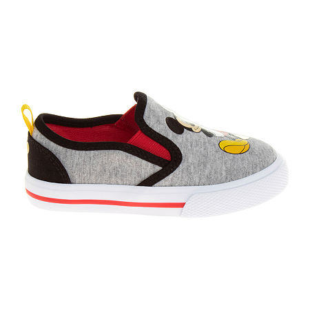 Disney Toddler Boys Mickey Mouse Slip-On Shoe, 11 Medium, Gray