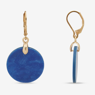 a.n.a Blue Circle Drop Earrings
