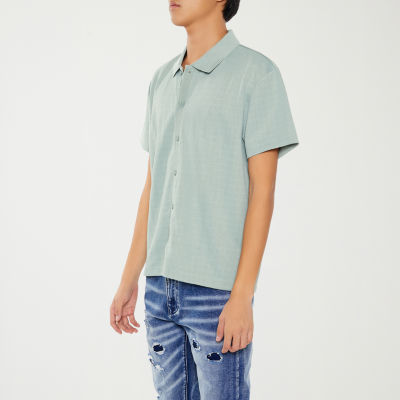 Forever 21 Mens Short Sleeve Button-Down Shirt