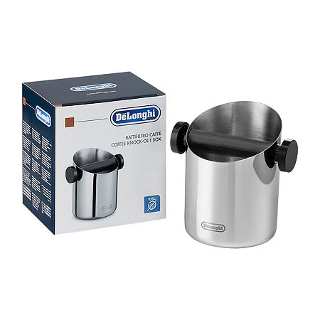 Delonghi Knock Box Coffee Grinder, One Size, Stainless Steel