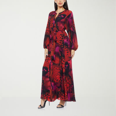 Premier Amour Womens Long Sleeve Maxi Dress