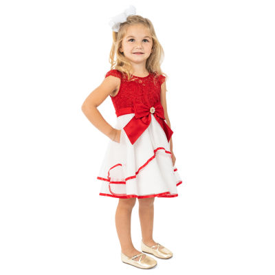 PattyCandy Toddler Girls Velvet Dress - Jungle Animal Lion Theme Short Sleeve Outfit